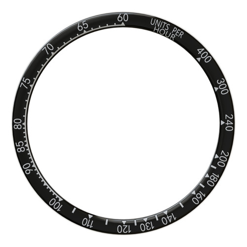 Bisel Metálico Negro Y Rojo Del Reloj Inteligente Para Garmi