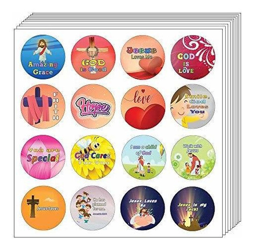 Pegatinas Para Niños Con Text In Inglés  Linda Religiosa Bib