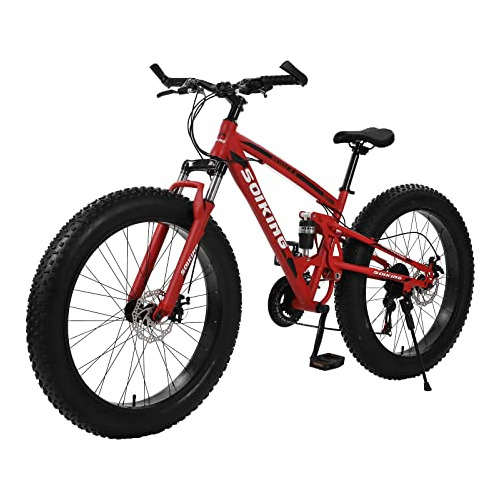 Bicicleta De Montaña Fat Tire, 26 '' 21 Velocidades Biciclet