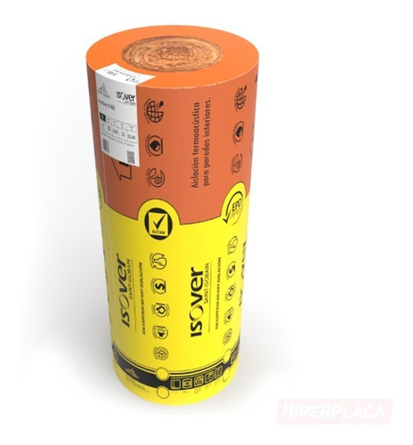 Lana De Vidrio Isover Acustiver R400 70mm 0,40x13m (15.6m2)