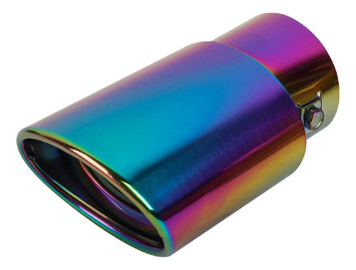 Tubo De Escape Recto Multicolor Redondo Con Garganta Trasera