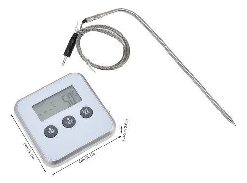 Termómetro De Cocina Meat Smart Con Pantalla Led Digital De
