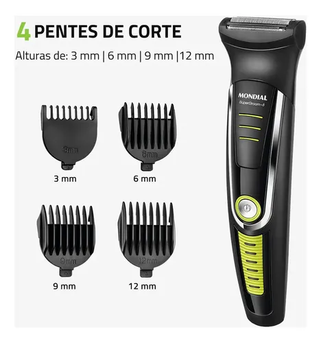 Cortador de Cabelo Mondial Super Groom 6