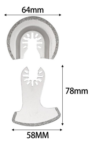 Hoja De Oscilante Semicircular Para Pulido Con Amoladora 4x,