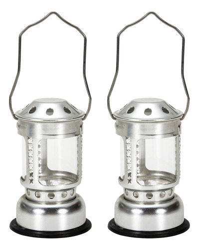 A Lámpara Tipo Candelabro De Aluminio, Vela De Noche, Vela