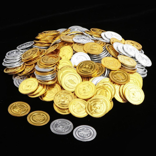 300pcs Favores De Moneda De Dinero De Decoración Colorida