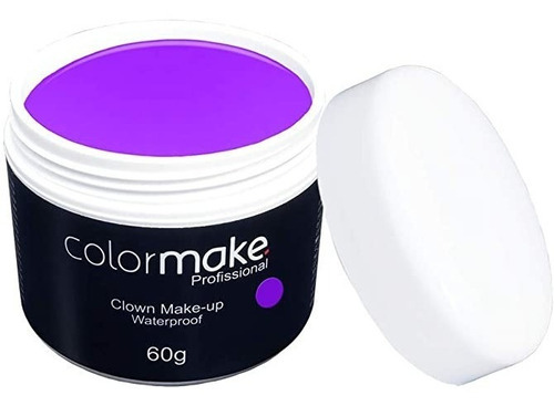 Base de maquiagem ColorMake Clown Makeup Profissional tom roxo - 60g