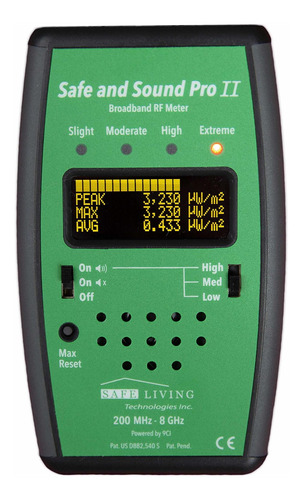 Medidor Rf 200 Mhz 8 Ghz Perfecto Para Medir Telefono Wifi