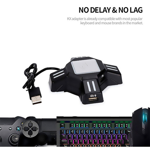 Kx - Adaptador Usb Móvil For Juegos De Teclado Y Ratón