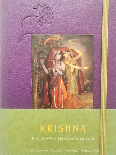 Libreta Tapa Dura Krishna Líneas Papel Alta Calidad Bullet J