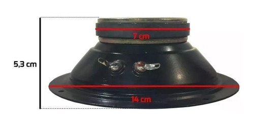 Alto Falante Mid Ranger Etm 5s 100w 8ohms Medio Voz