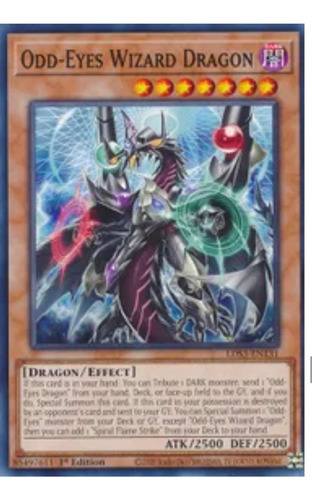 Yugioh! Odd-eyes Wizard Dragon