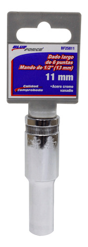 Dado Largo Met 6 Pts 1/2 Blue Force Bf25811 11 Mm
