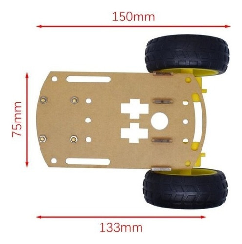 Chasis Carro Kit Educativo, Compatible Arduino, 2 Ruedas