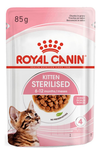 Ração Umida P/gatos Filhotes Castrados Royal Canin 85g