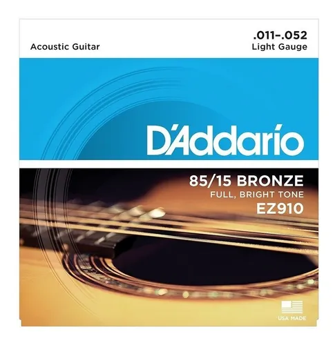 comprar Cuerdas Para Guitarra Acústica D'addario Bronce Light 11-52