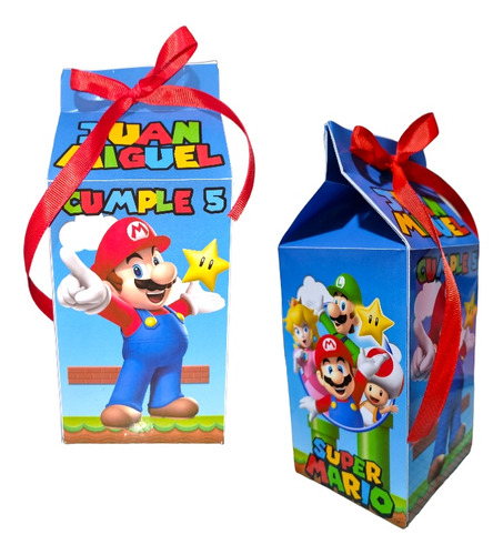 Cajas Dulceras Personalizada Super Mario Todas Las Tematicas