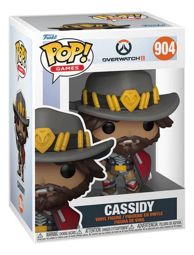 Jogos Funko Pop Cassidy McCree Overwatch 2 Blizzard #904