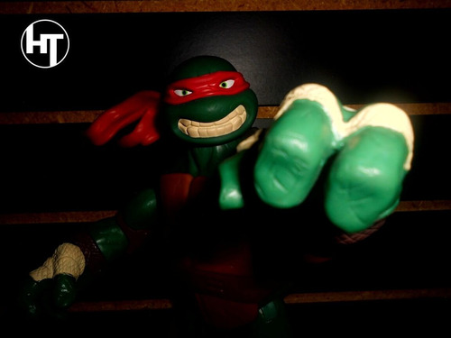 Imagen 4 de 10 de Tortugas Ninja, Rafael, Raphael, Figura, Playmates, 12 Pulga