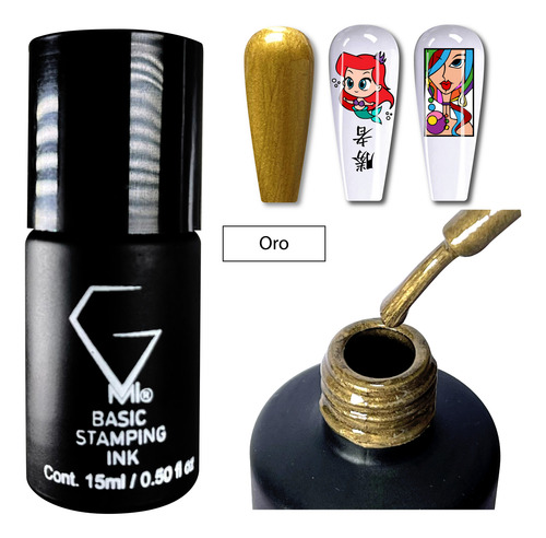 Basic Stamping Ink 15ml Color Oro
