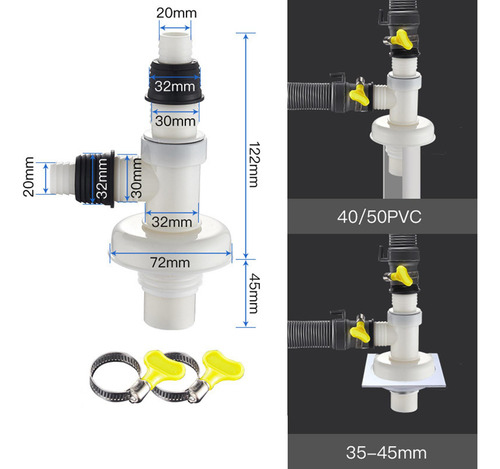 Adaptador De Drenaje De Piso Cubierta De Drenaje De Piso B