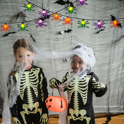Luces De Cuerda De Linterna De Halloween Romasaty, Enchufe