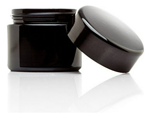 Frasco Negro De Vidrio Ultravioleta De 50 Ml (1,7 Fl Oz) Con