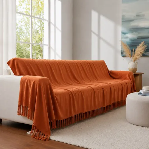 MLB 4660643073 Manta Para Sofa 400x180 Mts Luxo Super King Gigante JM