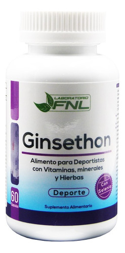 Ginsethon Complejo De Vitaminas Y Minerales, 60 Cap, Deporte