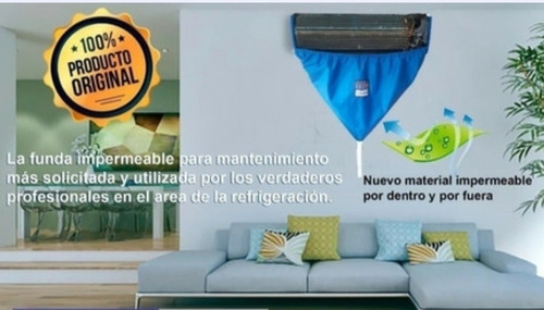 Imagen 3 de 4 de Funda Impermeable Para Limpieza De Aire Acondicionado Split
