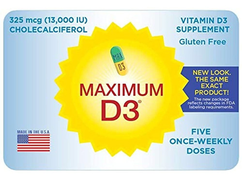 Maximum D3 - 5 Cápsulas De Vitaminas