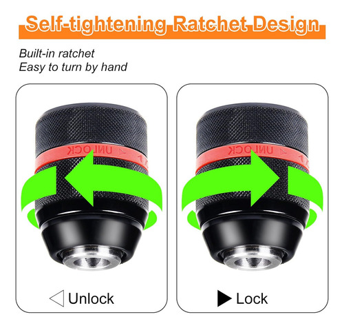 Broquero Chuck 1/2 Adapter Sds Plus Impact Destornillator