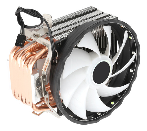 Enfriador De Aire Para Cpu, 3 Pines, Rgb, 6 Tubos De Calor,