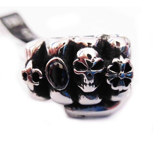 Anillo De Acero De Puño Mano Calavera Skpalace Excelente