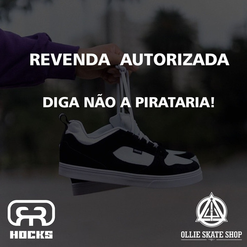Imagem 8 de 8 de Tênis Skate Hocks Tempus Black Camurça Original