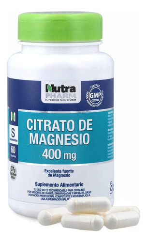 Citrato De Magnesio 400 Mg.