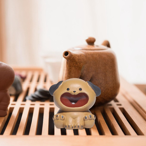 Estatua De Perro Mascota De Té, Adorno De Mascota De Té De