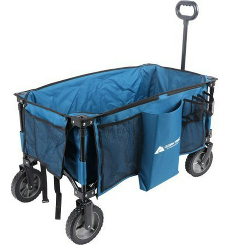 Carrito Plegable Ozark Trail Con Mango Telescópico, Azul