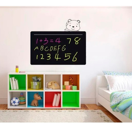Vinilo Pizarra Decor Sticker Pared Negro Oferta!