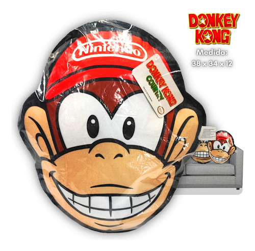 Cojín Almohada Diddy Kong - Super Mario Bros - Nintendo