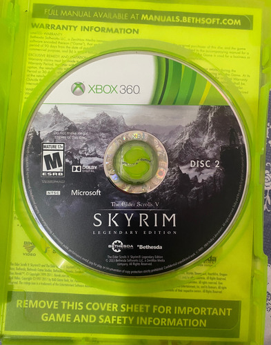 The Elder Scrolls V: Skyrim Legendary Edition Xbox 360