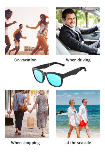 Rex Lentes De Audio Audífonos Inteligentes Bluetooth Lentes,