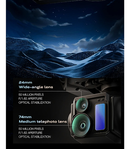 Dron Plegable Doble Cámara 8k Wifi Control Filmmaker Yi6 Max Gris
