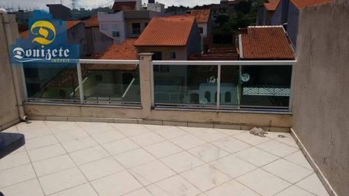 Cobertura Com 3 Dormitórios À Venda, 134 M² Por R$ 450.000,00 - Jardim Las Vegas - Santo André/sp - Co1669