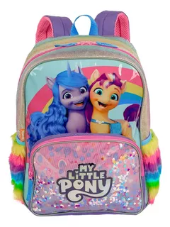 Mochila Sestini Escolar My Little Pony Confete Colorido