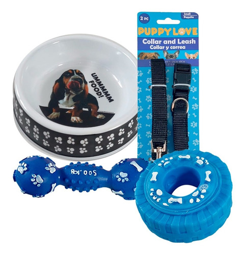 Kit Accesorios Comedero Juguete Para Perros Mascotas Logon R