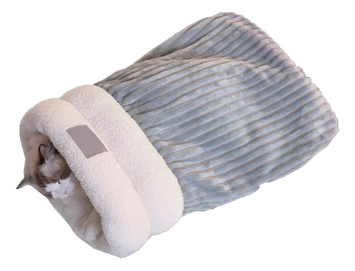 Saco De Dormir Para Gatos, Cama Cálida De Algodón, Suave Fel