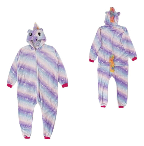 Pijama Kigurumi Plush Importado  Unicornio Multicolor T S