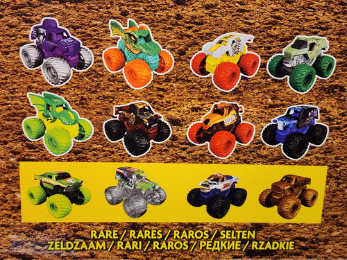 Monster Jam Mini Serie 15 *incluye 6 Sobres Verde