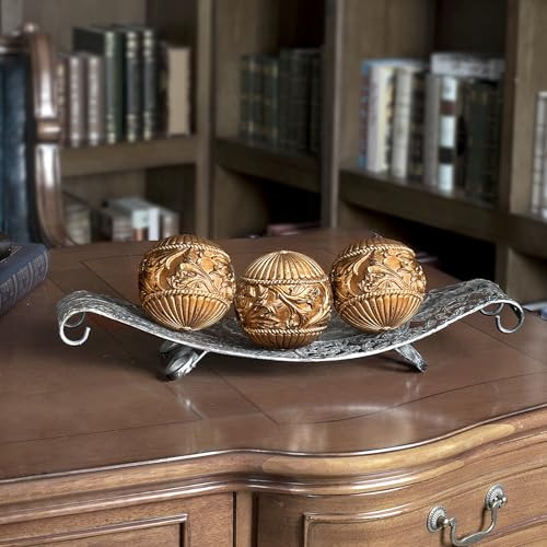 Aels 4 Esferas Decorativas Vintage De Bolas, Juego De 3 Esf